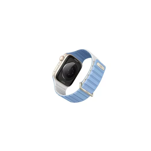UNIQ óraszíj Revix Evo Apple Watch Series 1-9/SE/SE2/SE3 készülékhez 38/40/41mm fordítható mágneses kék