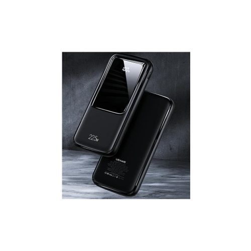USAMS Powerbank PB58 10000mAh 22.5W QC3.0 + PD Fast Charge fekete 10KCD16101 (US-CD161)