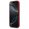 Guess Silicone Script Metal Logo MagSafe tok iPhone 17 Pro készülékhez magenta