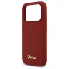 Guess Silicone Script Metal Logo MagSafe tok iPhone 17 Pro készülékhez magenta