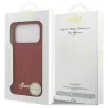 Guess Silicone Script Metal Logo MagSafe tok iPhone 17 Pro készülékhez magenta