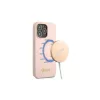 Guess GUHMP13LLSLMGLP iPhone 13 Pro / 13 6,1 készülékhez Silicone Script Gold Lo világos rózsaszín kemény tok