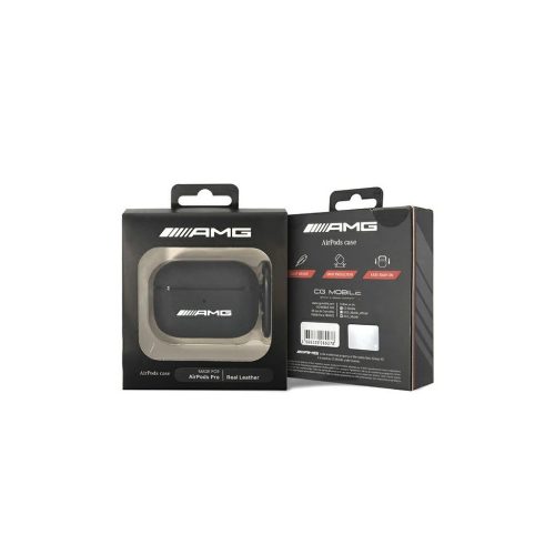 AMG AMAPSLWK AirPods Pro készülékhez tok fekete bőr