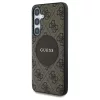 Guess 4G Round Patch Classic Logo MagSafe tok Samsung Galaxy S25+ készülékhez barna