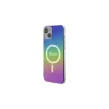 Guess iPhone 15 Plus/14 Plus készülékhez IML Iridescent MagSafe keménytok, szivárvány