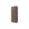 Guess GUHCS23SG4GFBR kemény tok 4G Metal Gold Logo Samsung Galaxy S23 S911 készülékhez barna