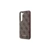 Guess GUHCS23SG4GFBR kemény tok 4G Metal Gold Logo Samsung Galaxy S23 S911 készülékhez barna