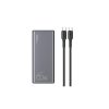 USAMS Powerbank PB59 30000mAh 65W 2xQC3.0 + PD Fast Charge CMXLOGTC01 (US-CD165) fekete + U kábel