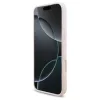 Guess Silicone Script Metal Logo MagSafe tok iPhone 17 Pro Max készülékhez rózsaszín