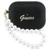 Guess Glitter Pearl Strap tok AirPods Pro 3 készülékhez fekete