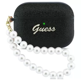   Guess Glitter Pearl Strap tok AirPods Pro 3 készülékhez fekete