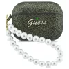 Tok Guess Glitter Pearl Strap AirPods Pro 3 készülékhez khaki