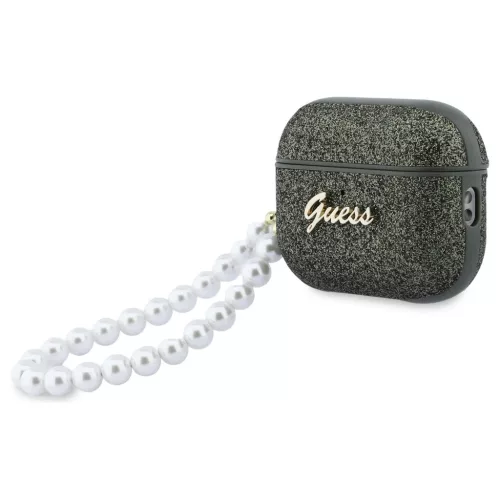 Tok Guess Glitter Pearl Strap AirPods Pro 3 készülékhez khaki