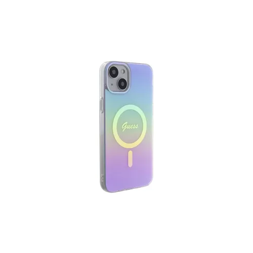 Guess GUHMP15MHITSU iPhone 15 Plus/14 Plus 6,7” készülékhez keménytok IML Iridescent MagSafe lila