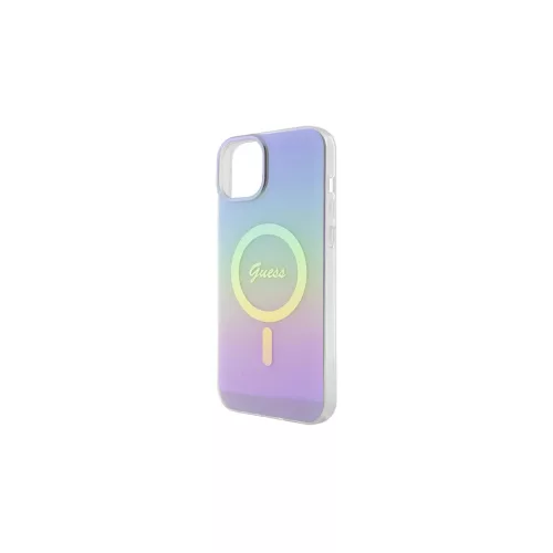 Guess GUHMP15MHITSU iPhone 15 Plus/14 Plus 6,7” készülékhez keménytok IML Iridescent MagSafe lila