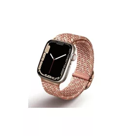   UNIQ Aspen szíj Apple Watch készülékhez 40/38/41 mm Series 1/2/3/4/5/6/7/8/SE/SE2/SE3 Braided DE citromrózsaszín
