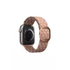 UNIQ Aspen szíj Apple Watch készülékhez 40/38/41 mm Series 1/2/3/4/5/6/7/8/SE/SE2/SE3 Braided DE citromrózsaszín