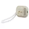 Case Guess Glitter Pearl pánt AirPods Pro 3 készülékhez arany