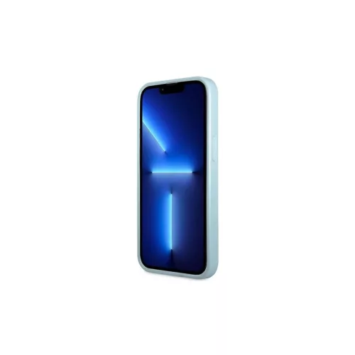 Guess GUHCP13LPS4MB iPhone 13 Pro/13 6,1" készülékhez Saffiano 4G Small Metal Logo kemény tok kék
