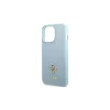 Guess GUHCP13LPS4MB iPhone 13 Pro/13 6,1" készülékhez Saffiano 4G Small Metal Logo kemény tok kék