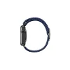 UNIQ Aspen Strap Apple Watch 40/38/41 mm Series 1/2/3/4/5/6/7/8/SE/SE2/SE3 készülékhez szíj, Braided oxford kék