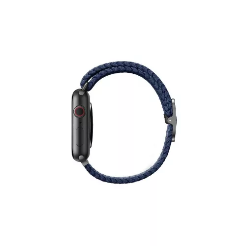 UNIQ Aspen Strap Apple Watch 40/38/41 mm Series 1/2/3/4/5/6/7/8/SE/SE2/SE3 készülékhez szíj, Braided oxford kék