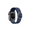 UNIQ Aspen Strap Apple Watch 40/38/41 mm Series 1/2/3/4/5/6/7/8/SE/SE2/SE3 készülékhez szíj, Braided oxford kék