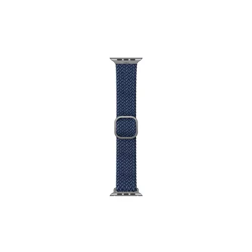 UNIQ Aspen Strap Apple Watch 40/38/41 mm Series 1/2/3/4/5/6/7/8/SE/SE2/SE3 készülékhez szíj, Braided oxford kék
