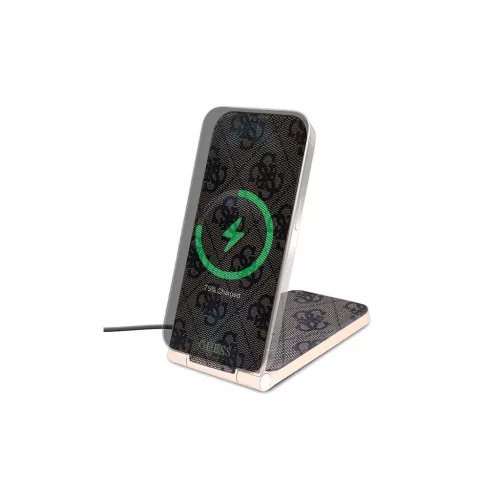 Guess összecsukható táska induction 2in1 GUDCFAL4PEGW 15W 4G Pattern MagSafe barna