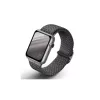 UNIQ Aspen fűzött szíj Apple Watch 40/38/41 mm Series 1/2/3/4/5/6/7/8/SE/SE2/SE3 készülékhez gránit szürke
