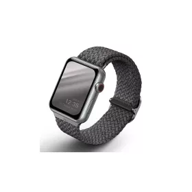   UNIQ Aspen fűzött szíj Apple Watch 40/38/41 mm Series 1/2/3/4/5/6/7/8/SE/SE2/SE3 készülékhez gránit szürke
