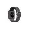 UNIQ Aspen fűzött szíj Apple Watch 40/38/41 mm Series 1/2/3/4/5/6/7/8/SE/SE2/SE3 készülékhez gránit szürke