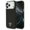 Guess Glitter Triangle Logo MagSafe tok iPhone 17 Pro Max készülékhez fekete