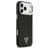 Guess Glitter Triangle Logo MagSafe tok iPhone 17 Pro Max készülékhez fekete