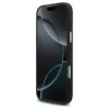 Guess Glitter Triangle Logo MagSafe tok iPhone 17 Pro Max készülékhez fekete