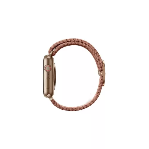 UNIQ Aspen Strap Apple Watch 40/38/41 mm Series 1/2/3/4/5/6/7/8/SE/SE2/SE3 készülékhez fonott grapefruit rózsaszín