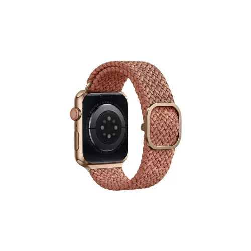 UNIQ Aspen Strap Apple Watch 40/38/41 mm Series 1/2/3/4/5/6/7/8/SE/SE2/SE3 készülékhez fonott grapefruit rózsaszín