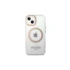 Guess GUHMP15MHTRMD iPhone 15 Plus / 14 Plus készülékhez 6,7 hüvelykes merev tok Metal Outline Magsafe arany