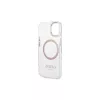 Guess GUHMP15MHTRMD iPhone 15 Plus / 14 Plus készülékhez 6,7 hüvelykes merev tok Metal Outline Magsafe arany