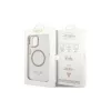 Guess GUHMP15MHTRMD iPhone 15 Plus / 14 Plus készülékhez 6,7 hüvelykes merev tok Metal Outline Magsafe arany