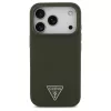 Tok Guess szilikon Triangle Logo MagSafe iPhone 17 Pro készülékhez khaki