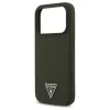 Tok Guess szilikon Triangle Logo MagSafe iPhone 17 Pro készülékhez khaki