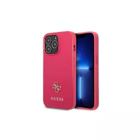   Guess GUHCP13LPS4MF iPhone 13 Pro / 13 6,1" készülékhez tok Saffiano 4G Small Metal Logo rózsaszín