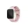 UNIQ Stride Apple Watch Series 1/2/3/4/5/6/7/8/9/SE/SE2/SE3 készülékhez 38/40/41mm FKM gumiszíj rózsaszín/világos