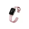 UNIQ Stride Apple Watch Series 1/2/3/4/5/6/7/8/9/SE/SE2/SE3 készülékhez 38/40/41mm FKM gumiszíj rózsaszín/világos