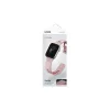 UNIQ Stride Apple Watch Series 1/2/3/4/5/6/7/8/9/SE/SE2/SE3 készülékhez 38/40/41mm FKM gumiszíj rózsaszín/világos