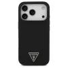 Tok Guess Silicone Triangle Logo MagSafe iPhone 17 Pro Max készülékhez fekete