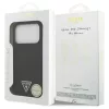 Tok Guess Silicone Triangle Logo MagSafe iPhone 17 Pro Max készülékhez fekete