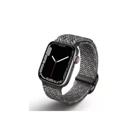   UNIQ Aspen Strap Apple Watch 44/42/45 mm Series 1/2/3/4/5/6/7/8/SE/SE2/SE3 készülékhez Braided DE kavicsszürke
