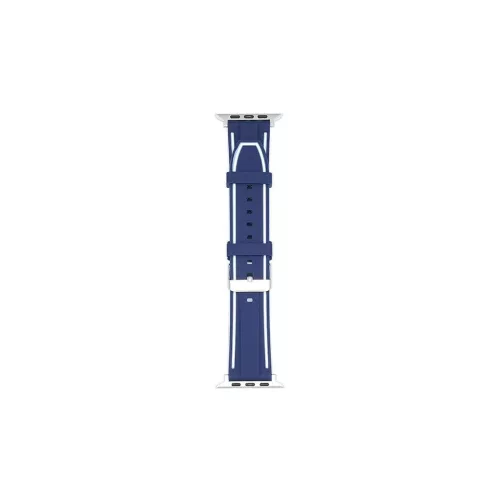 Beline Apple Watch Solid Silicone szíj 38/40/41mm Apple Watch készülékhez tengerészkék/fehér